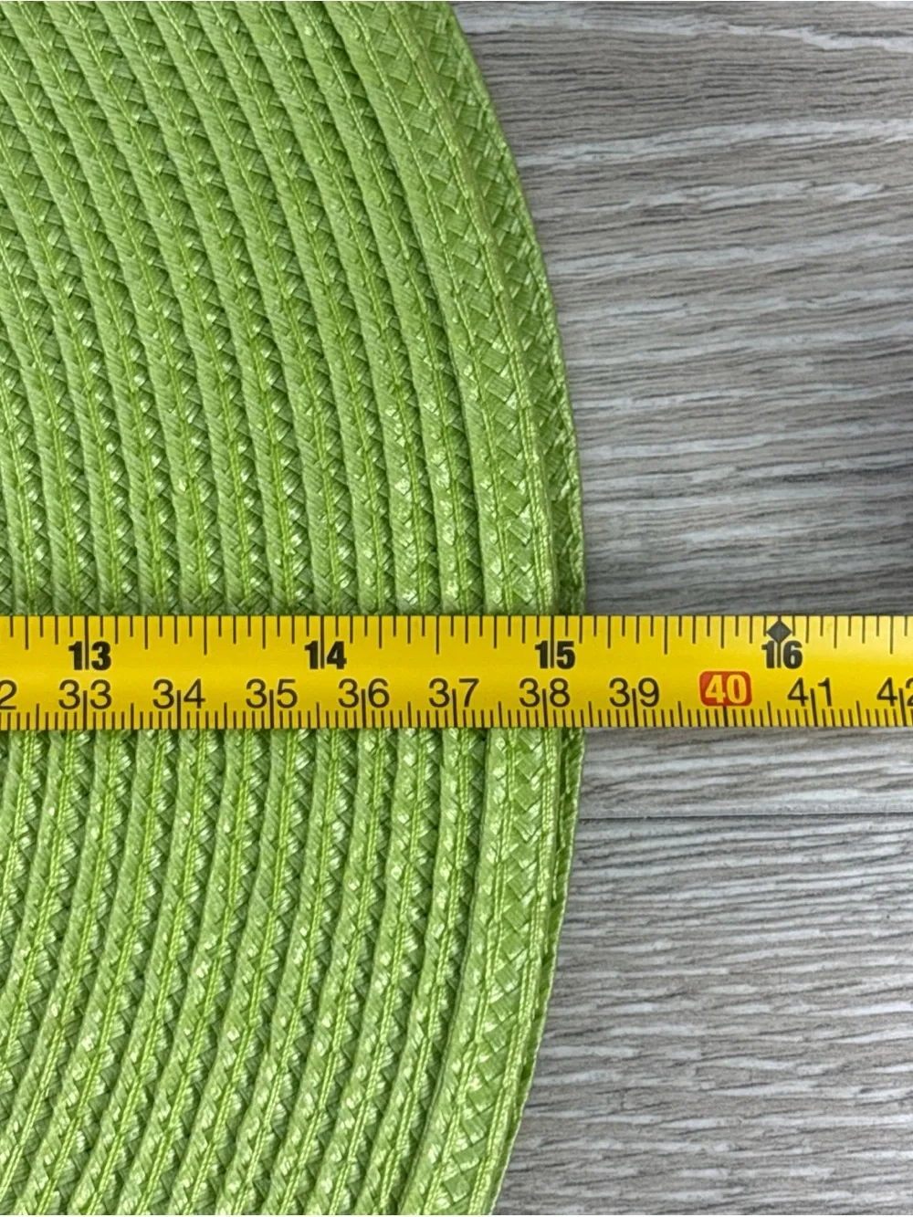 6 pc  100% Polypropylene Woven Rattan Style Round Placemats Indoor Outdoor 15”